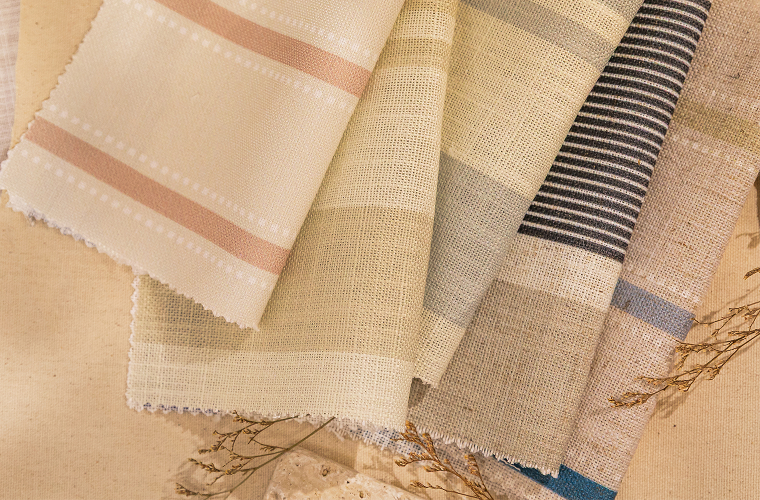 Image of Striped Roman Shades