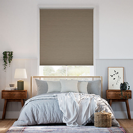 Photo of Cordless Blackout Cellular Shades.