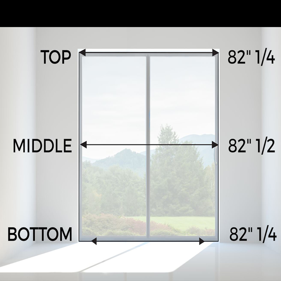 How to measure the width on sliding glass door