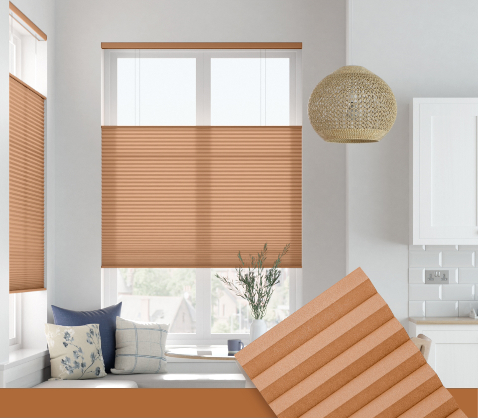 Classic Roman Shades in Textured Ivory